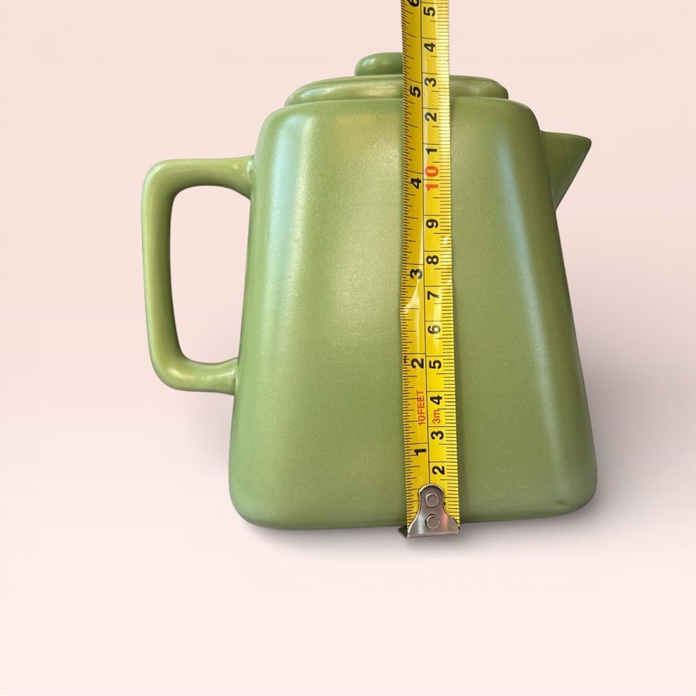 STARBUCKS 2012 Verde Green Ceramic Tea Pot W/ Lid 32oz Microwave Dishwasher Safe - Picture 11 of 12